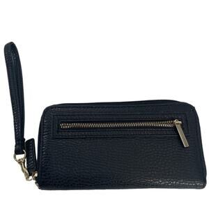 No Brand Black Pebbled Leather Wallet 7.5 x 4